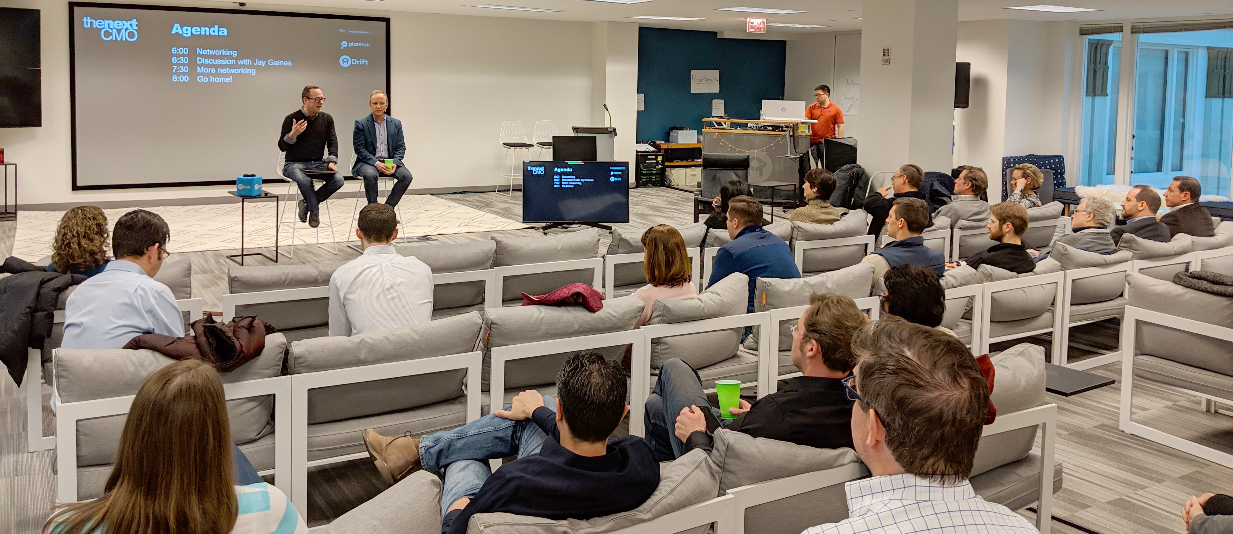 Jay Gaines and Peter Mahoney discuss all things CMO at TheNextCMO meetup