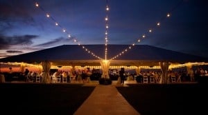 Wedding lighting for Cooper River Room