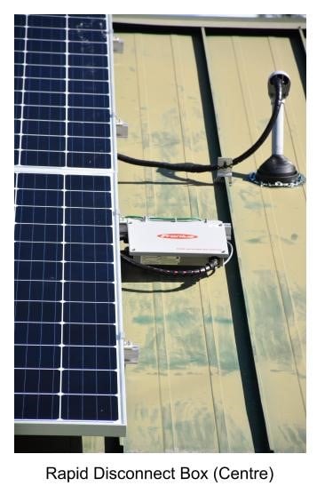 Hedgehog Technologies Roof Mounted Rapid Shutdown on Solar PV