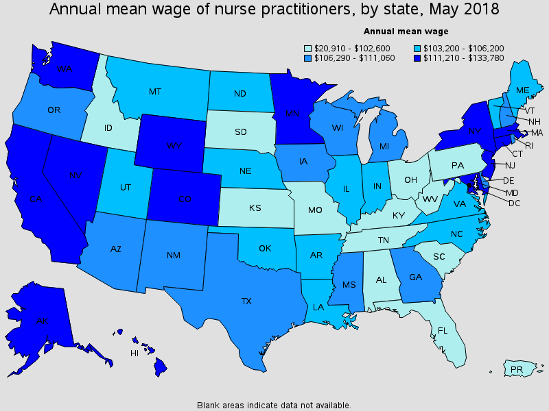 The Average Np Salary By State The Nursingce Blog