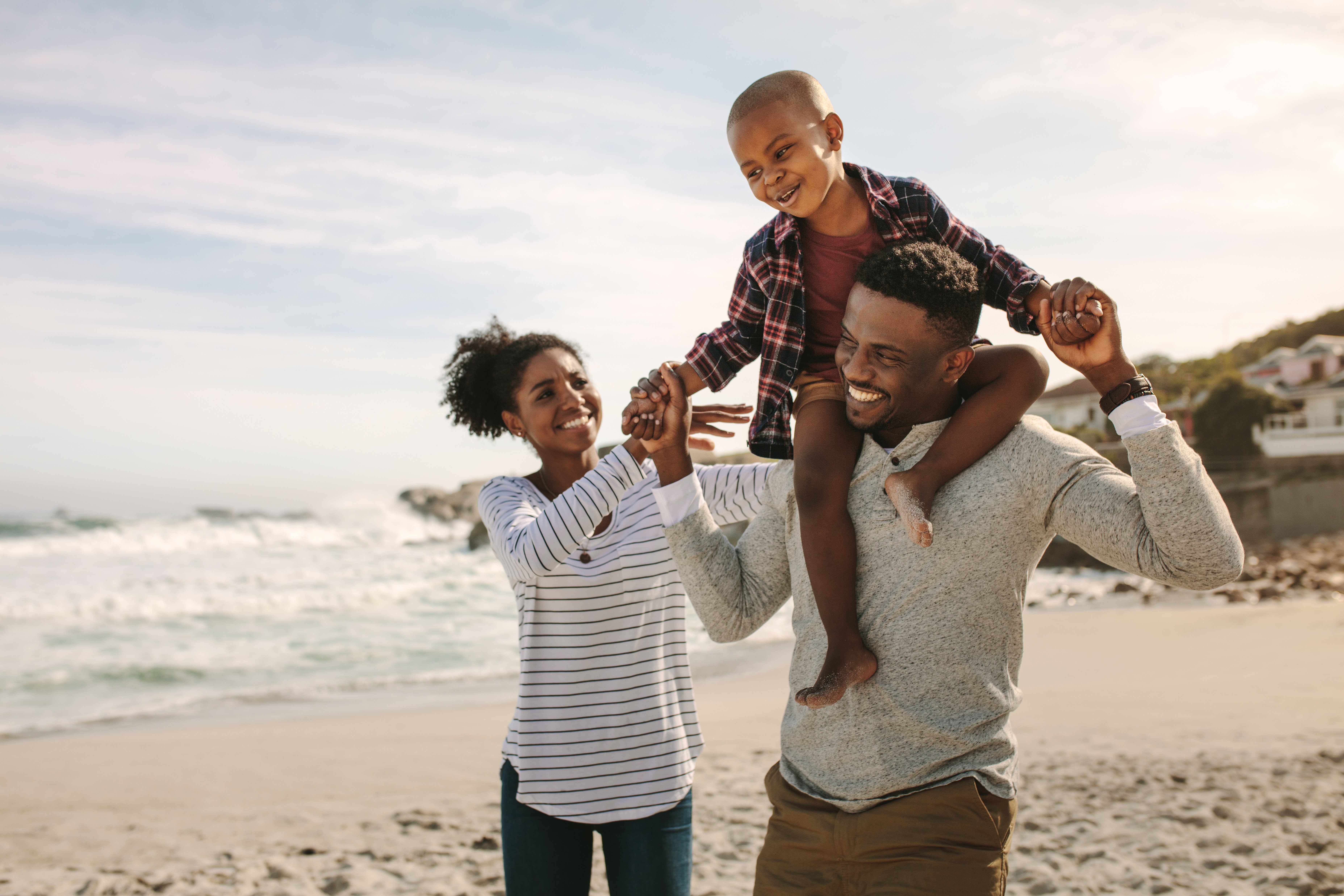 Happy family on vacation