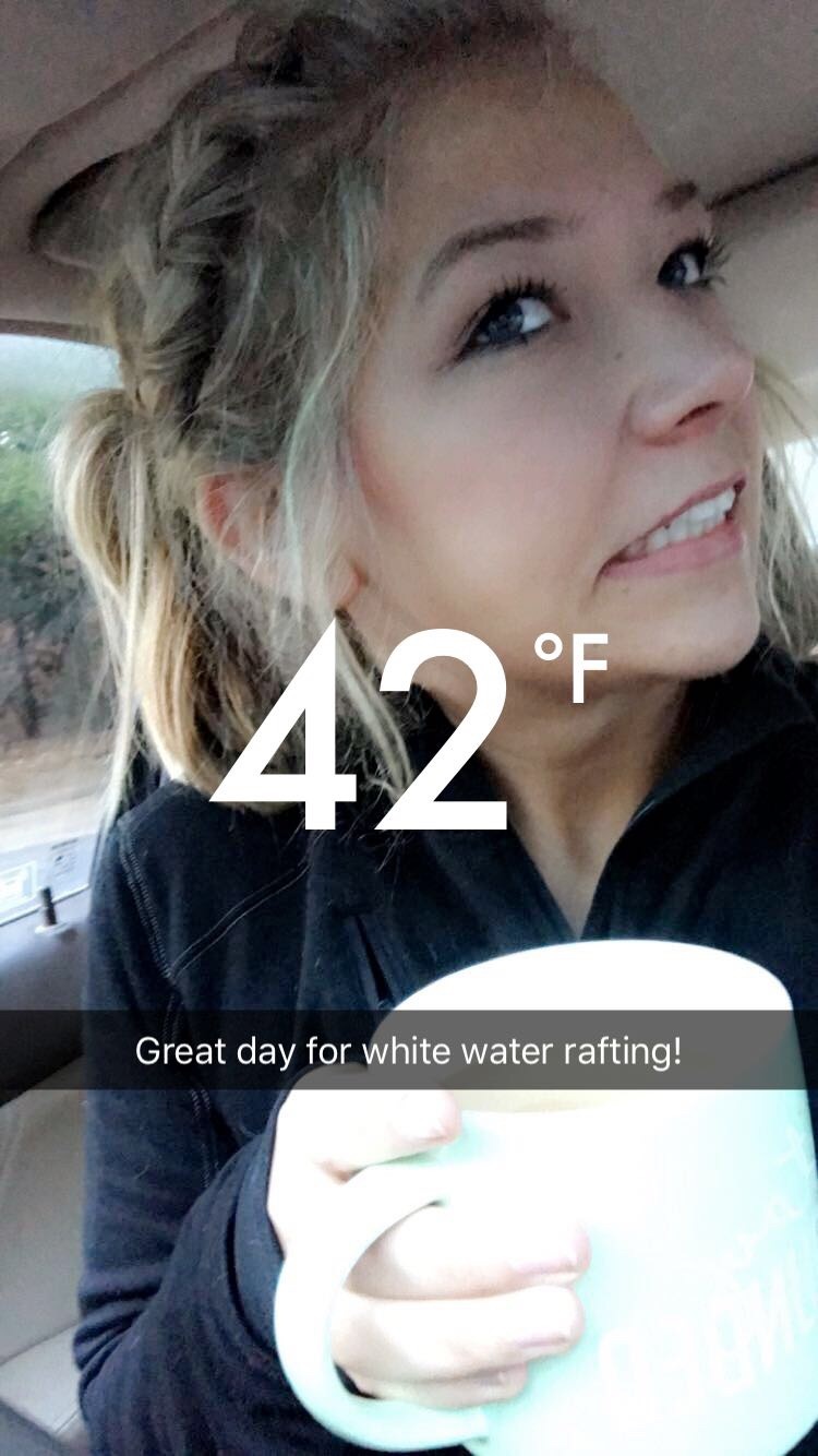 White Water Center Snapchat Temperature Filter