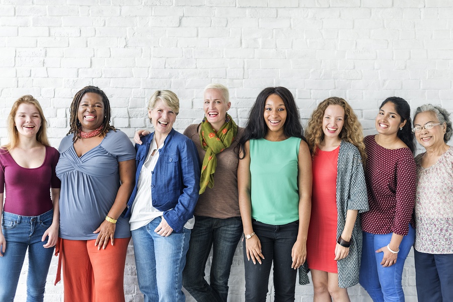 Happy group of woman