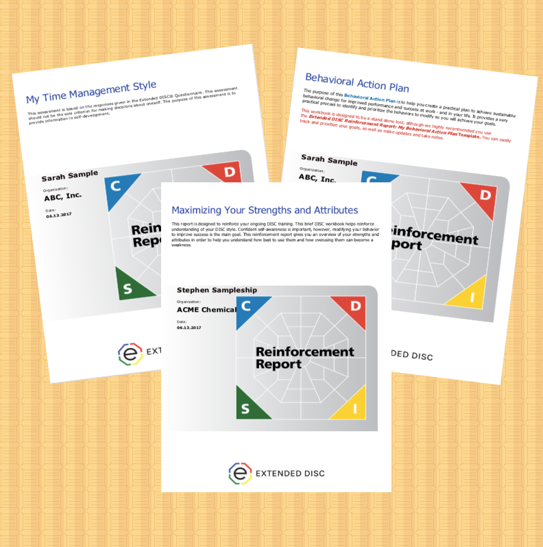 Extended DISC Reinforcement Reports