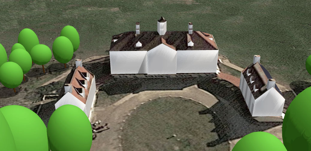 3-D model of Mount Vernon created in Aurora
