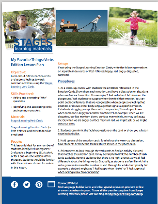 My Favorite Things Lesson Plan