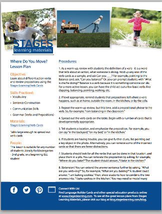 Where Do You Move? Lesson Plan