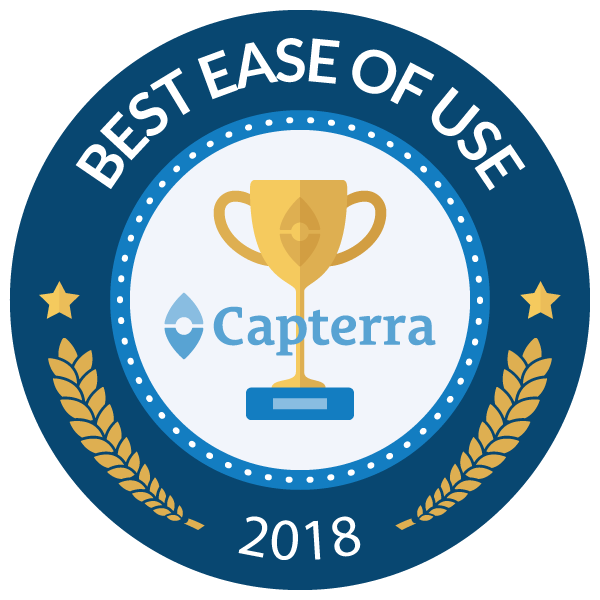 Capterra Award - Ease of Use 2018