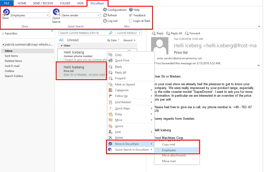 microsoft to do outlook integration