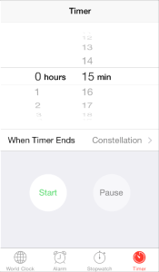 clock bordered button 2x ios