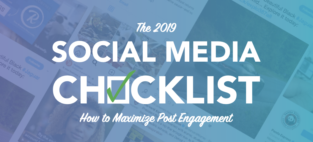 social media checklist xzito 2019 social media checklist xzito 2019