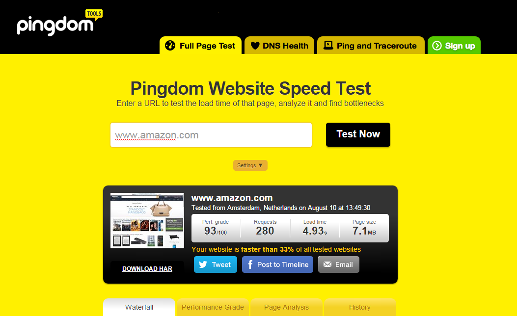 Tests enter. Page Speed website. Pingdom. Тест DNS. Image URL Test.