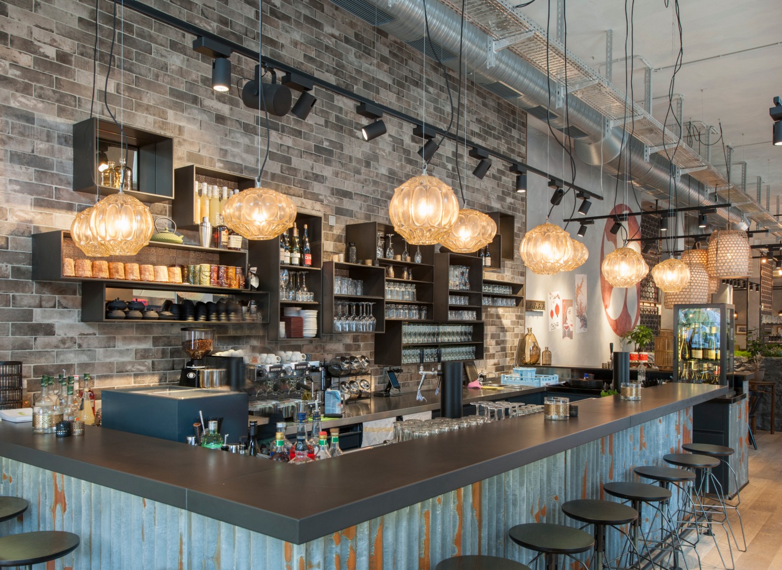 nero 36x24cm Moderno e semplice personalità creative cafe bar lampadario in legno massiccio bancone bar teahouse lampada 