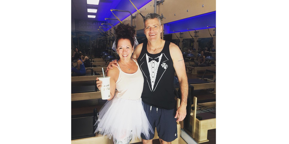 This Dedicated Pilates Couple Worked Out the Day Before Their Wedding!