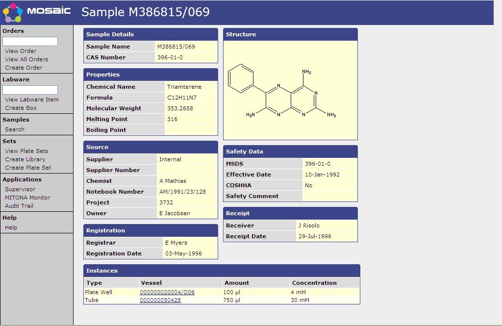 Laboratory Inventory Tracking