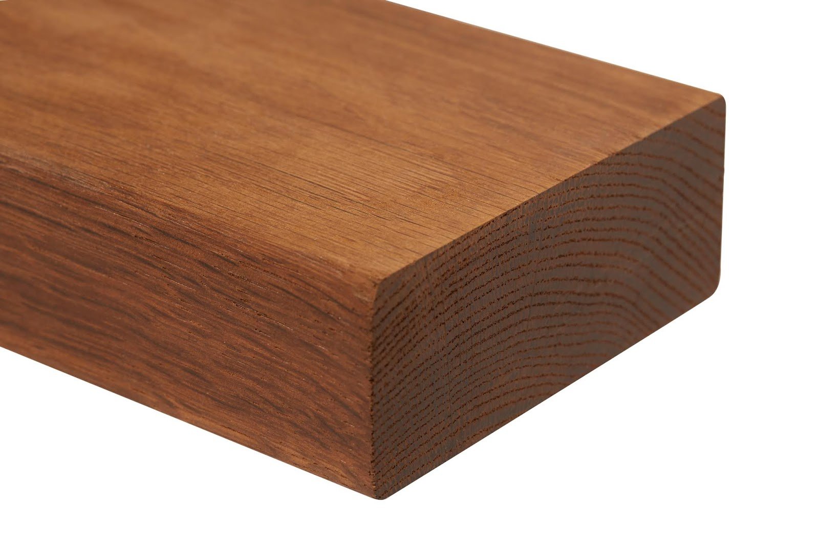 Single piece of thermally modified lumber