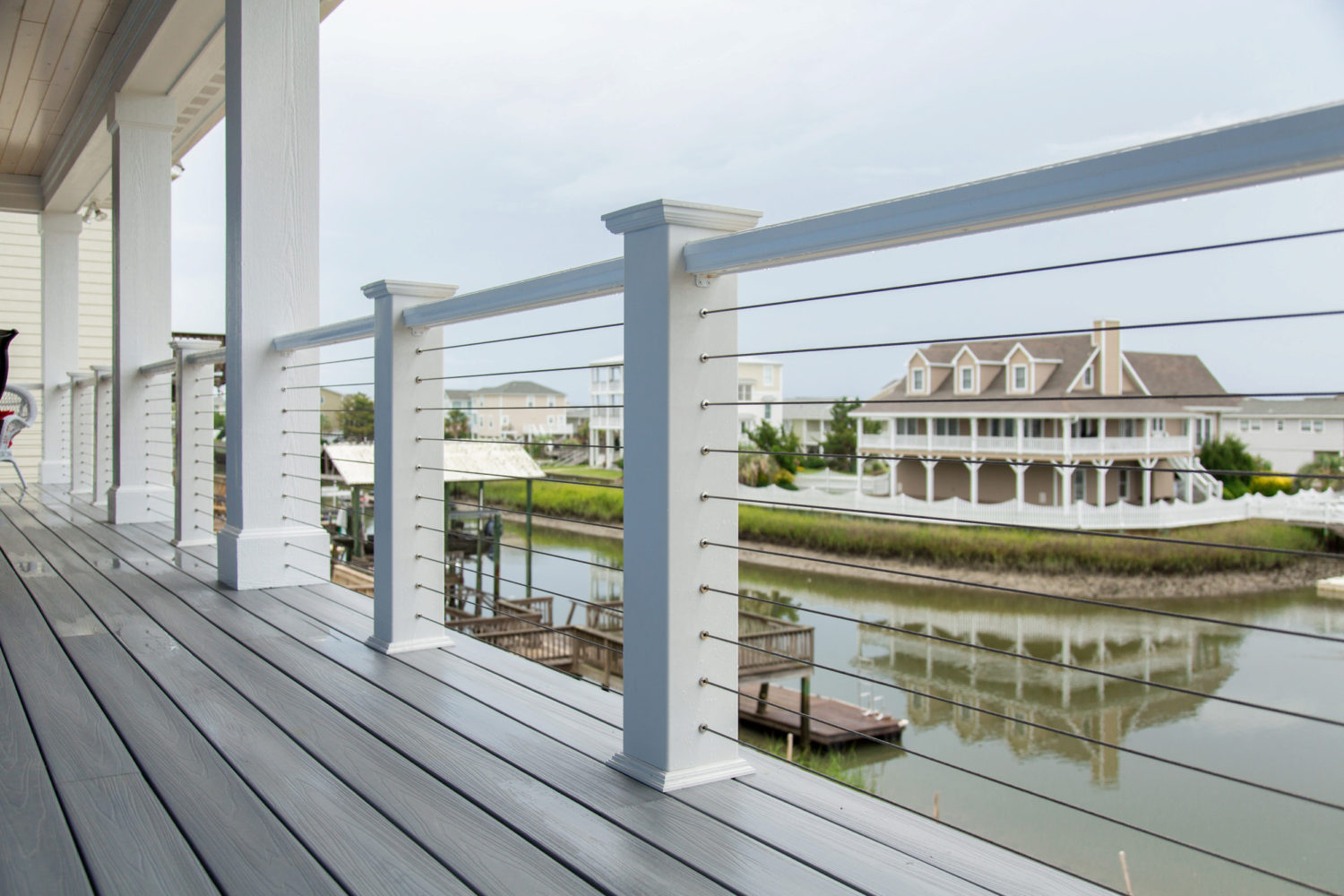 Tension cable railing modern deck railing systems ss balcony