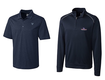 VILLANOVA MEN'S B&T CHELAN POLO and GONZAGA BULLDOGS MEN'S RIDGE HALF-ZIP