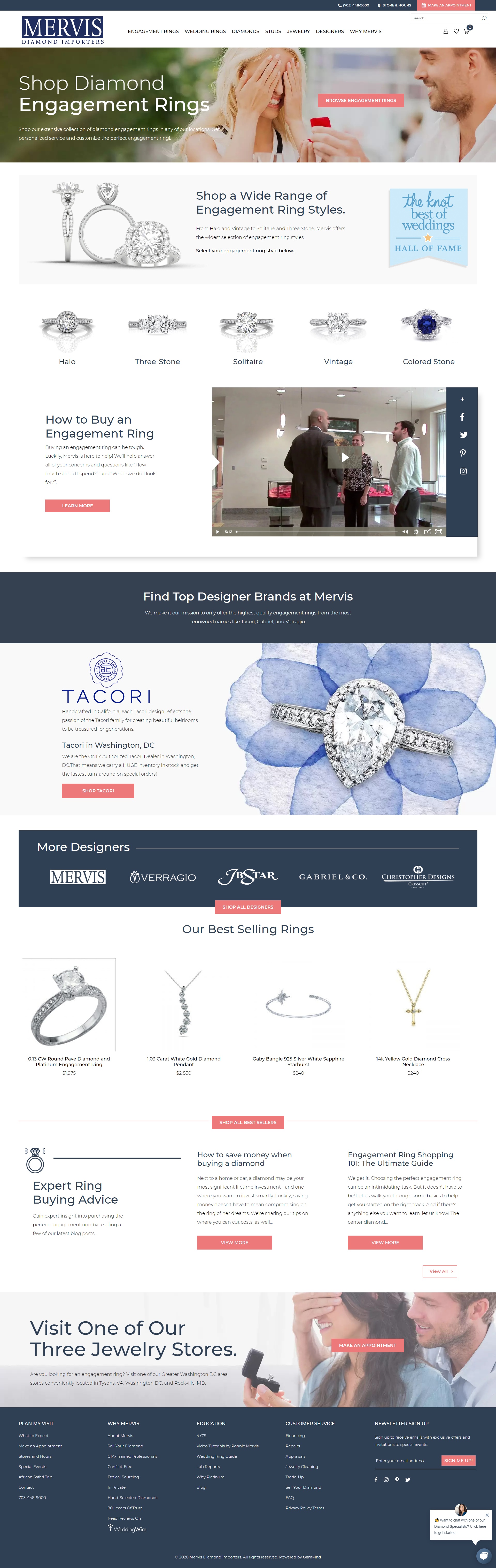 Jewelry Store Website Landing Page