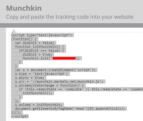 Tracking Code Type