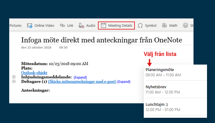 OneNote-infoga-motesanteckningar