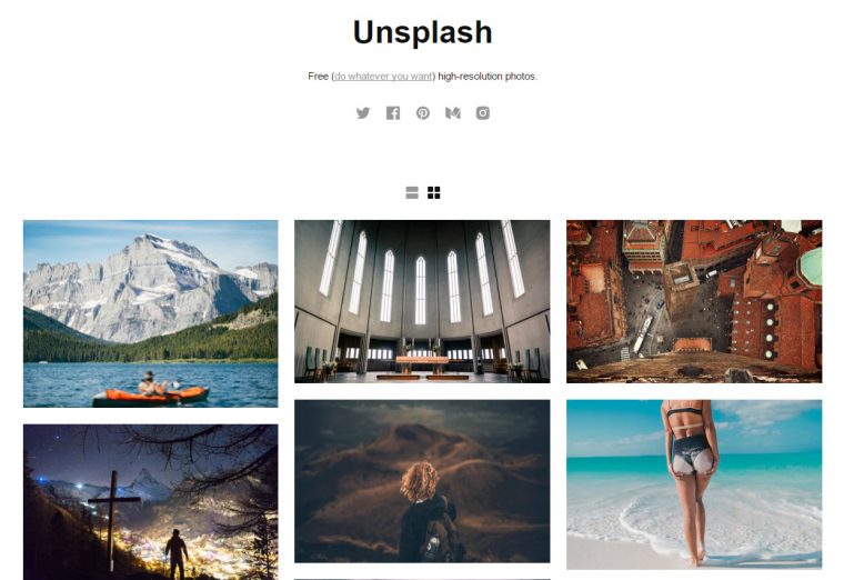Unsplash free professional photos for your business