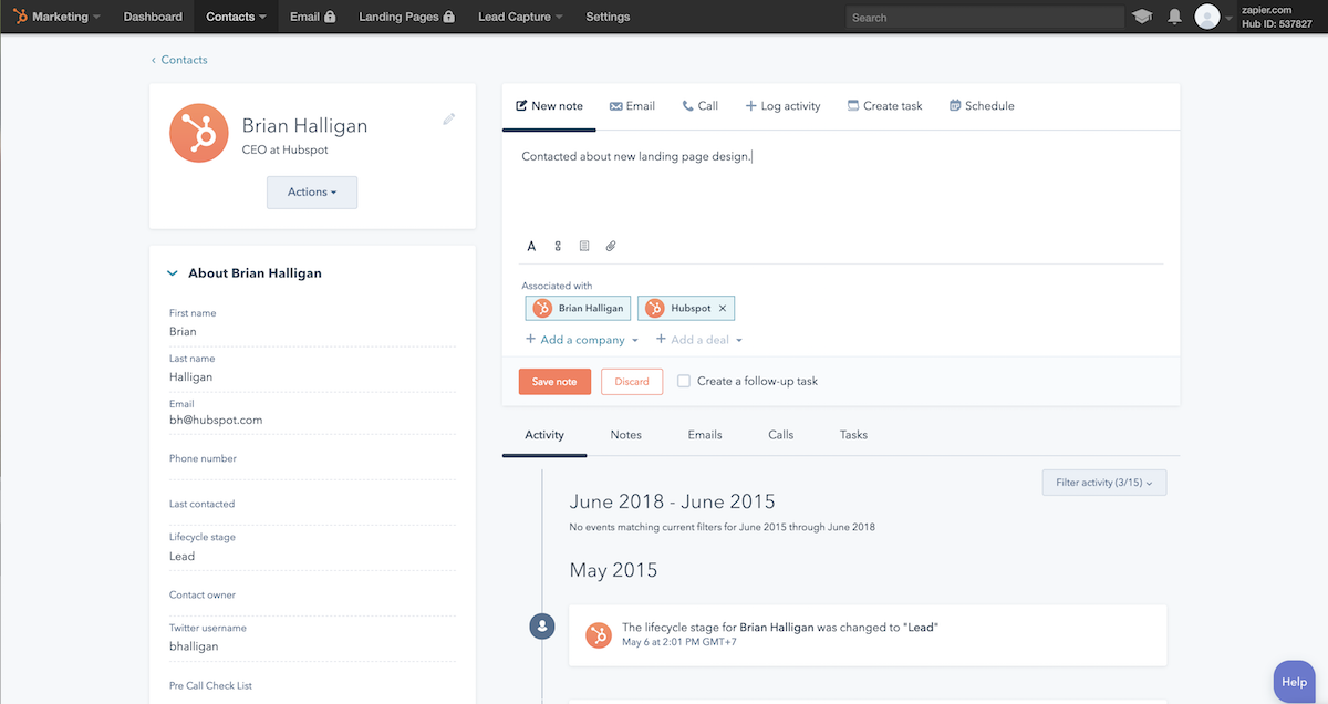 Hubspot helps you monitor , publish and schedule content for all social media channels