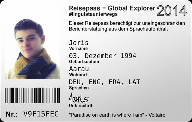 Global Explorer Joris ist seit 11.08 in Cambridge!