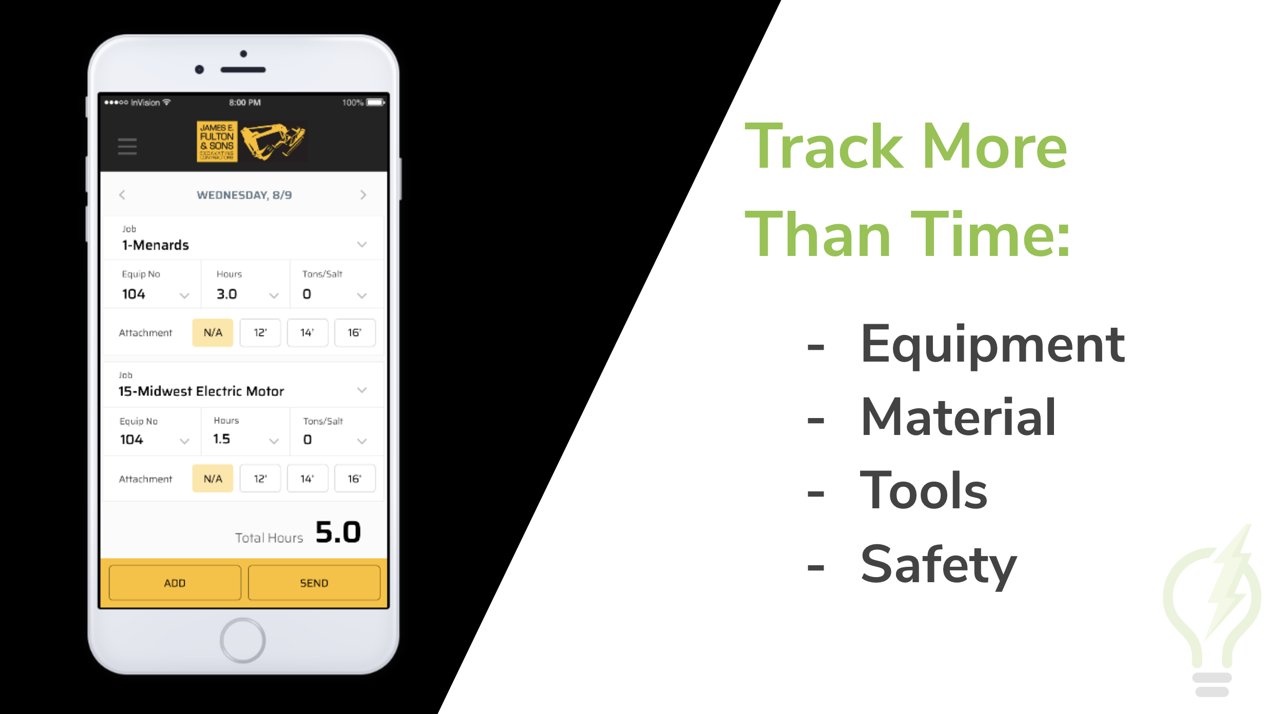Example of construction scheduling app | SPARK Insights