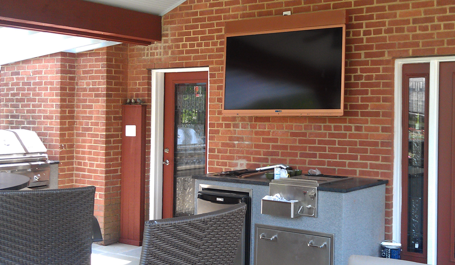 Just In Time For Summer Tv Mounting Outdoors