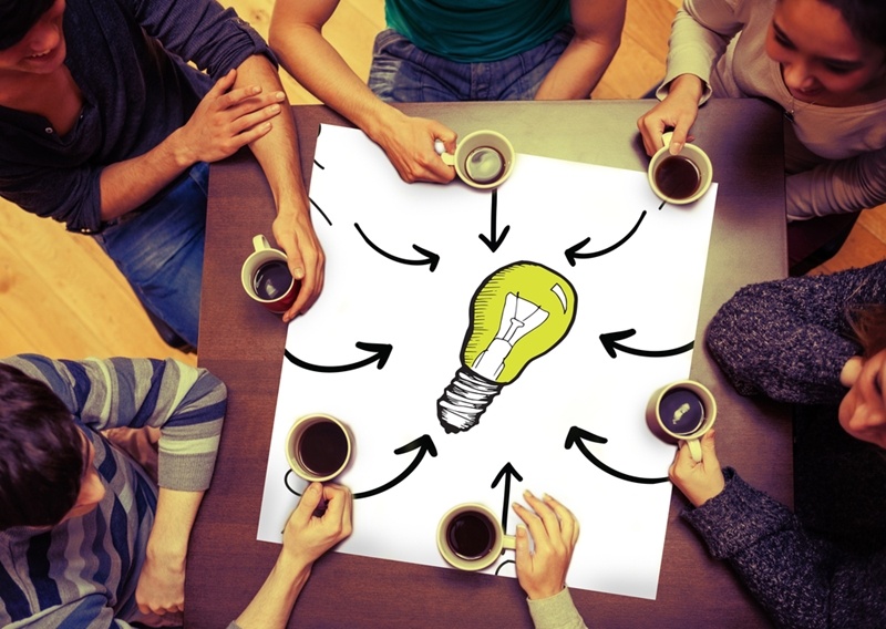 Open innovation involves collaborating with like minded businesses to achieve results.