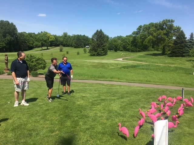 2017 Lakeville Chamber Golf Tournament - APPRO turns 30 flamingo game (4).jpg