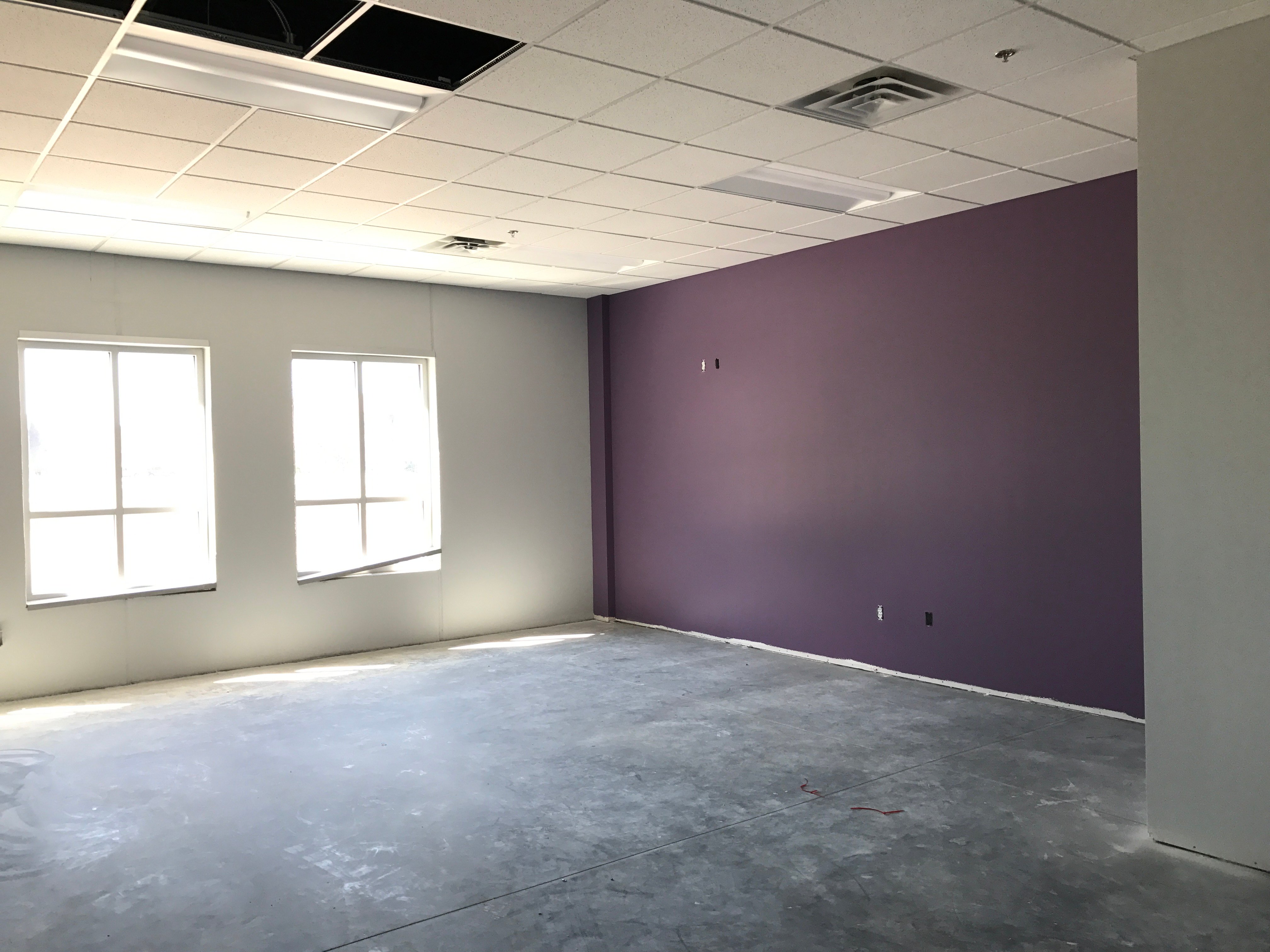 School construction company example of classroom-lavender walls.jpg