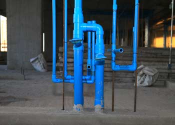 Water pipes in house