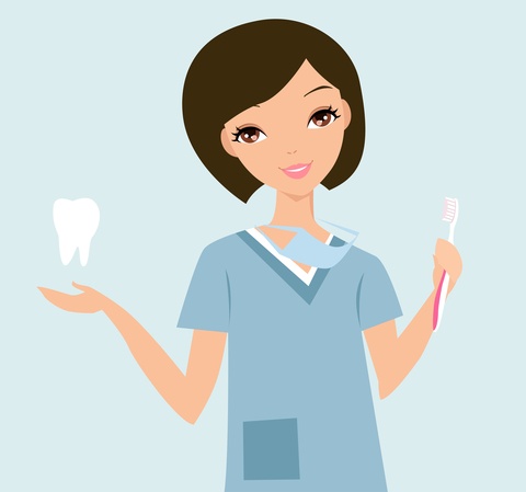 Cartoon hygienist