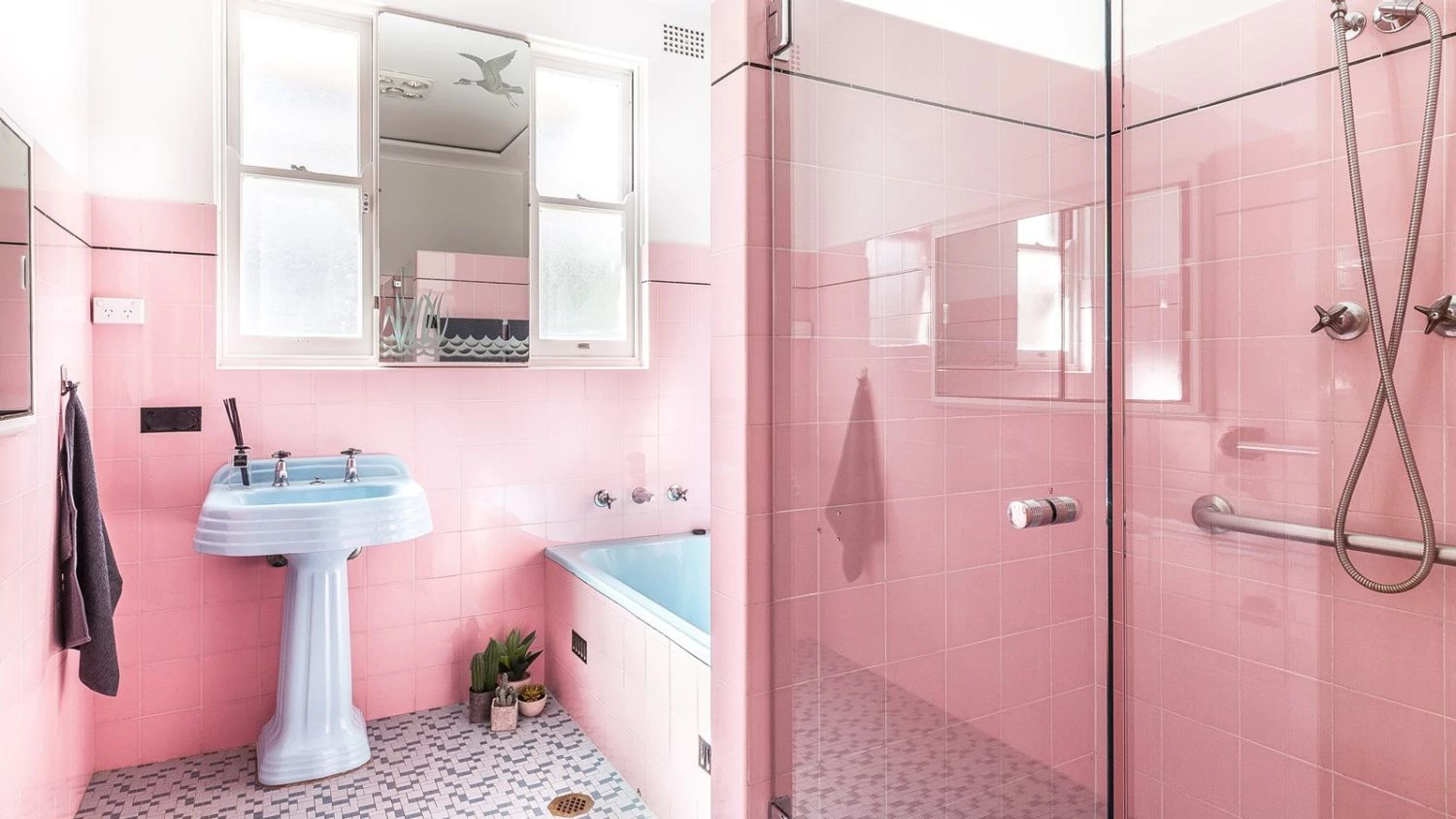 Pink Bathroom Tiles, Retro Bathroom Tile
