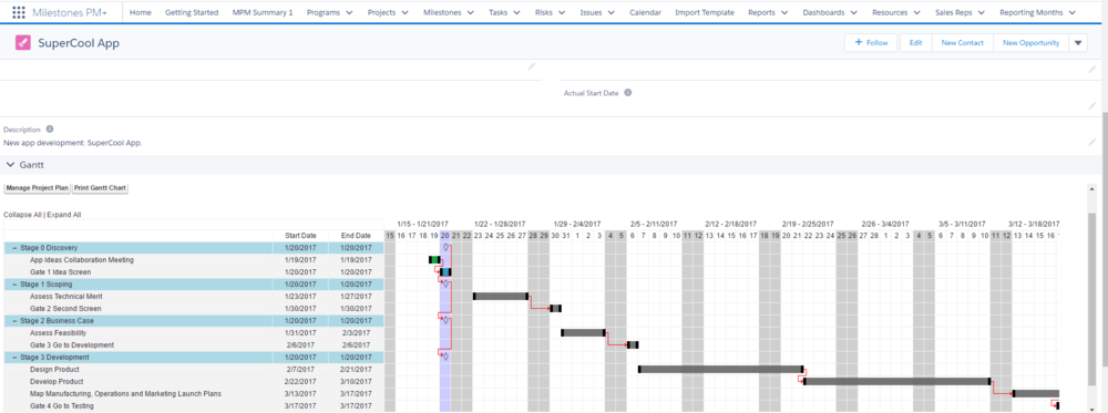 Phase Gate Waterfall Projects In Salesforce Using Stage Gate Milestones Pm Use Case