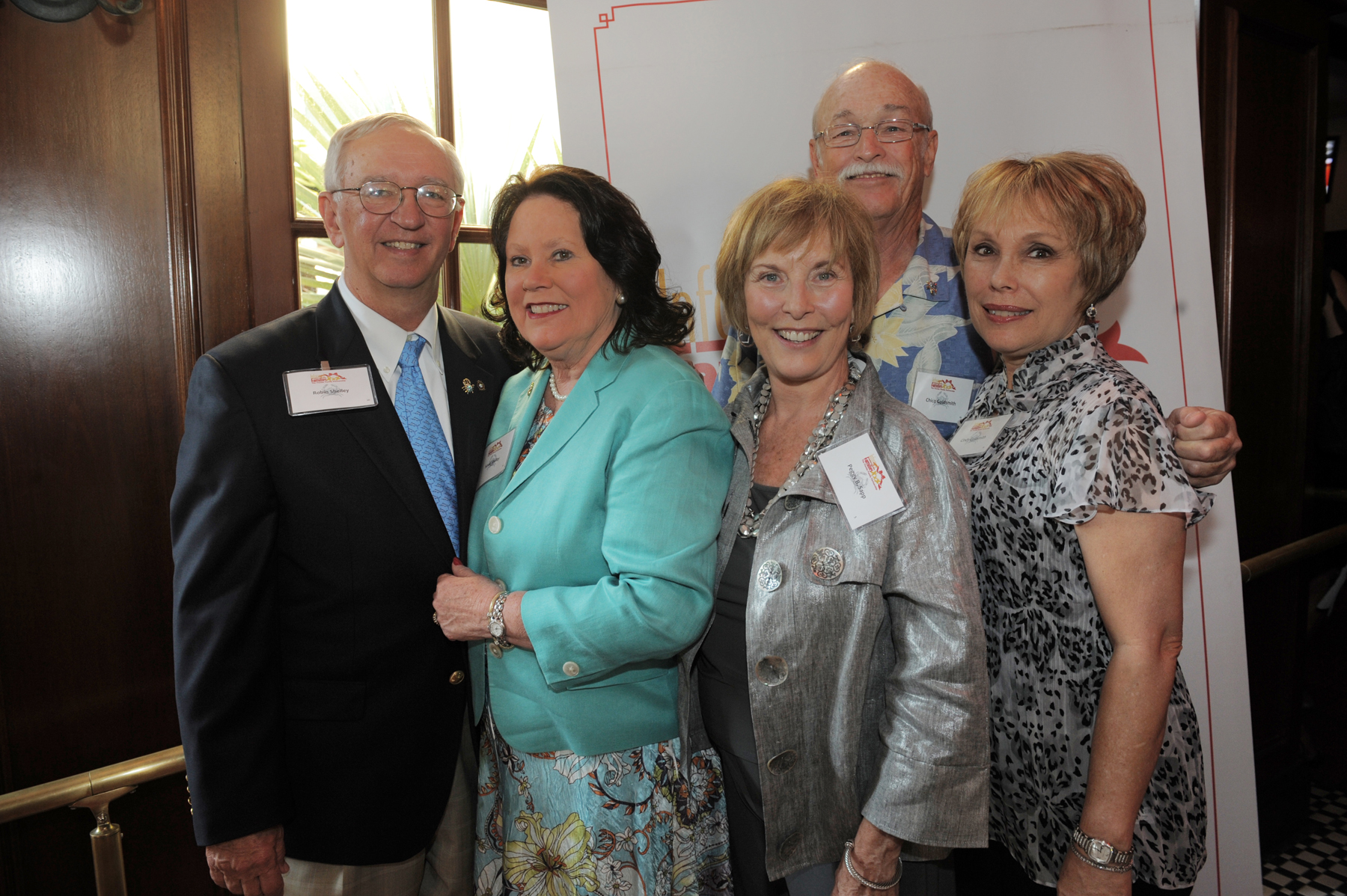 1 Cochairs Robin and Susan Shelley and Chico and Cindy Goldsmith with peggy sapp