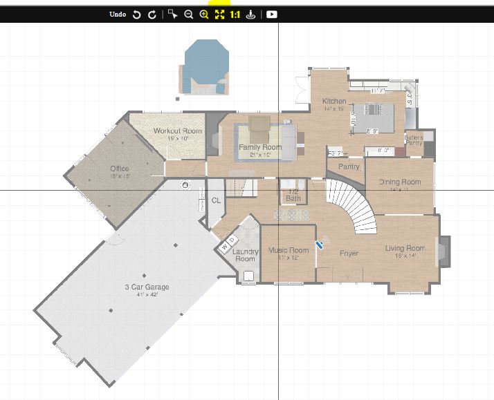 centering floorplan
