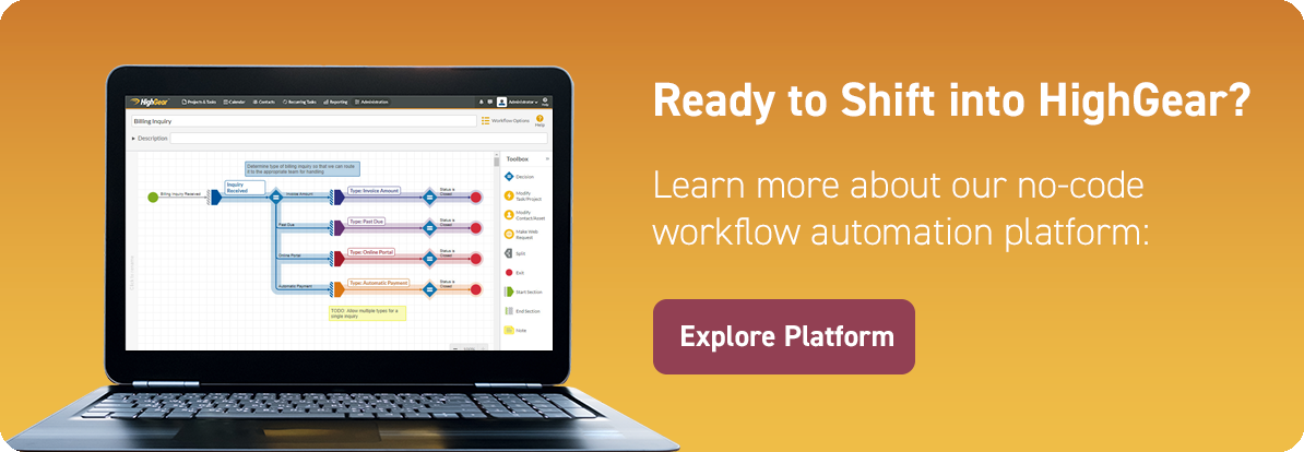 HighGear No-Code Workflow Automation Platform