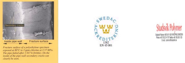 CPVC Pipe Testing Labs Testing Chlorine Failure Mechanism of Polyofiens