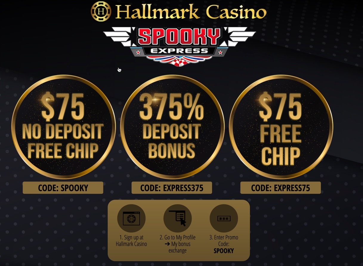 Hallmark Casino Bonus Code No Deposit Bonus Spooky Express