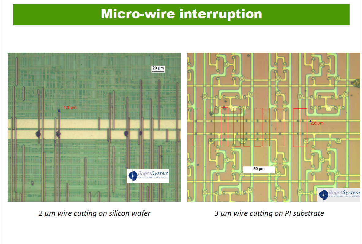 Micro-wire interruption. 