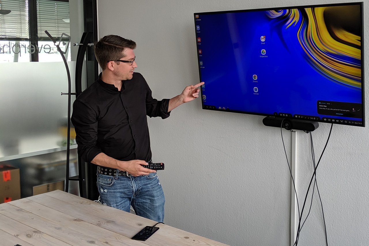 Jan Dzulko nutzt Samsung DeX Desktop Experience