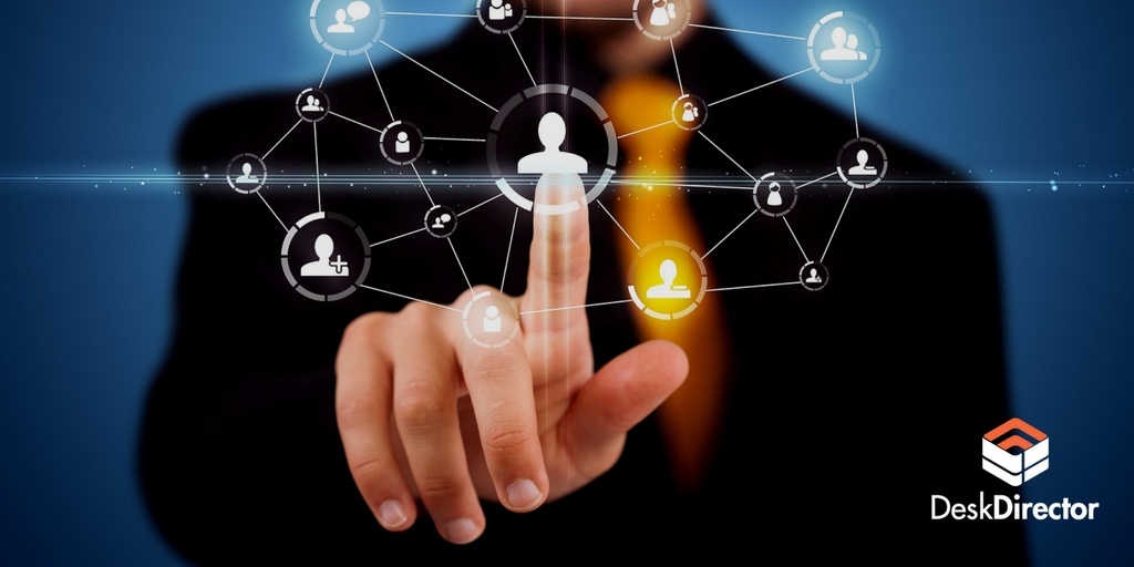 web of contacts graphic