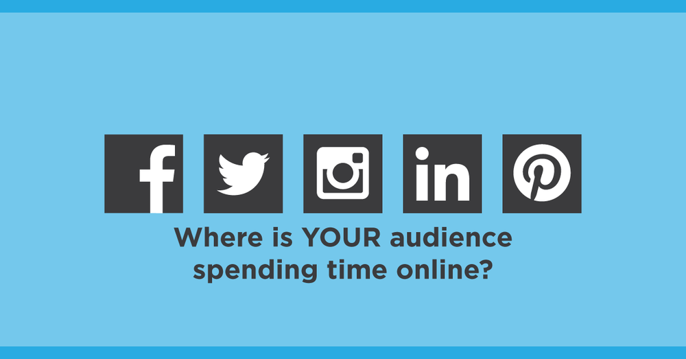 Where is your audience spending time online graphic