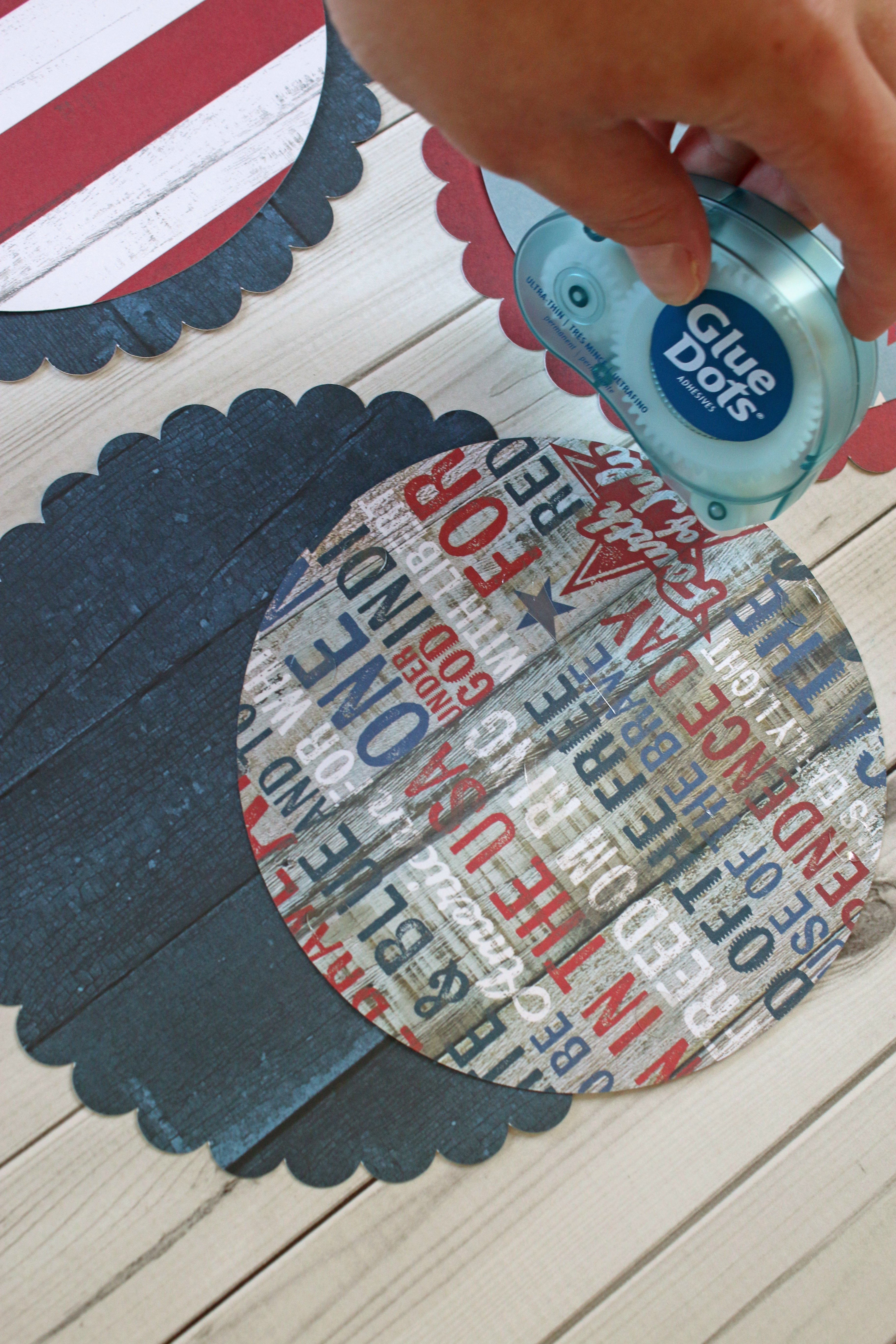 4th of July Bunting Banner-Step 1