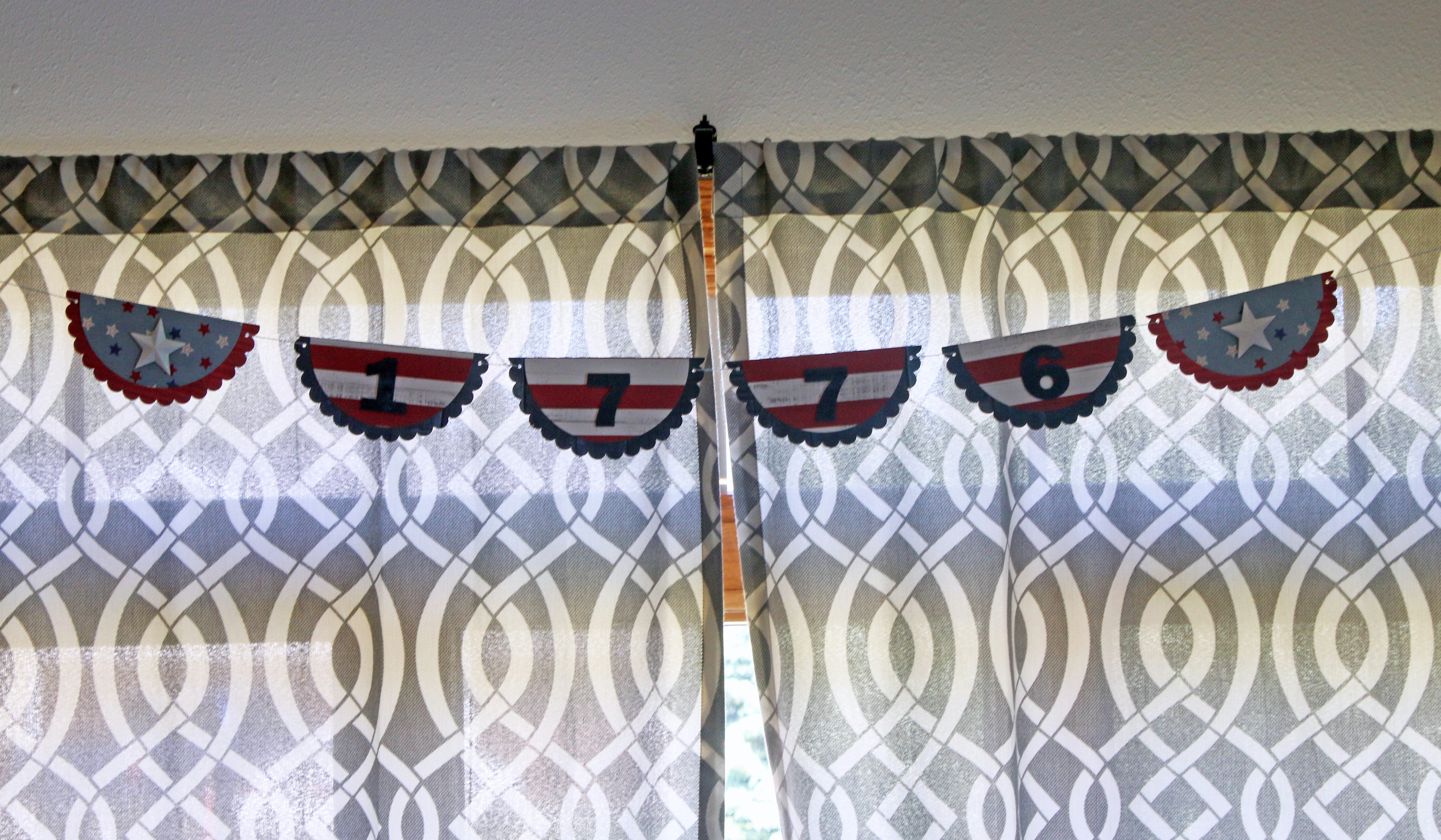 4th of July Bunting Banner-Step 5