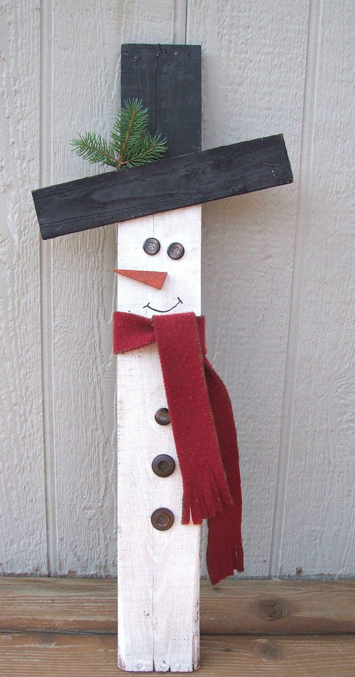 How to Make A Wooden Snowman