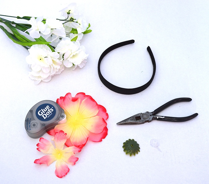 Decorative headbands flower in process dmb